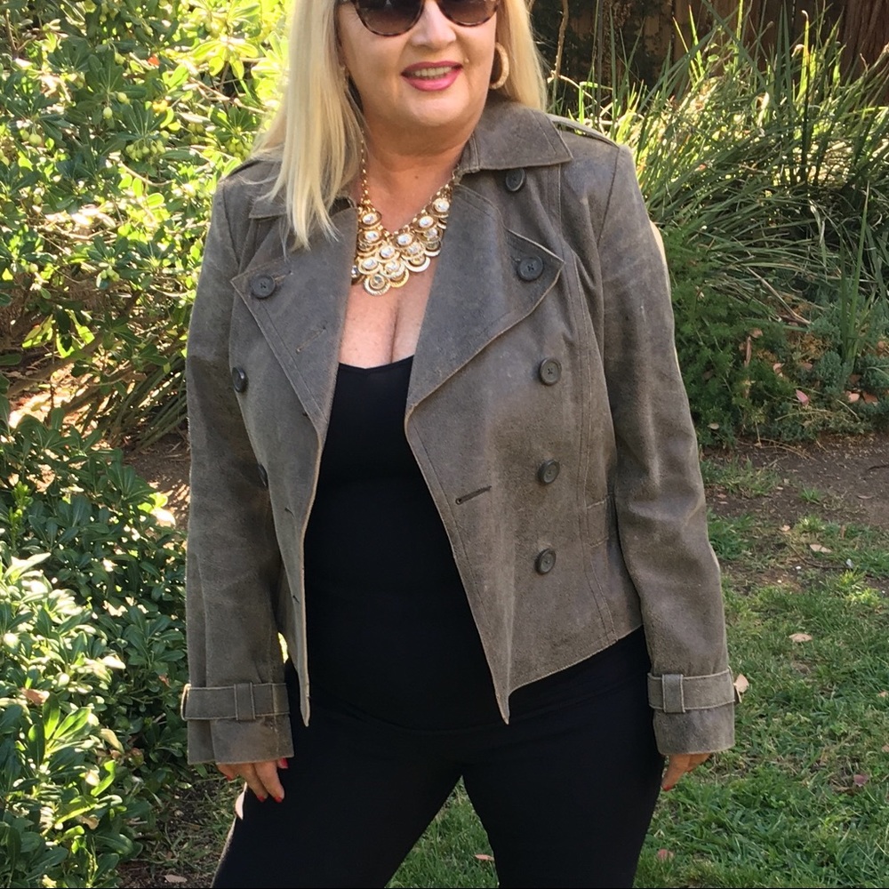 Bomber style 100% leather jacket Express